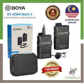 Boya Microphone Wireless BY-WM4 Mark II for DSLR and Smartphone